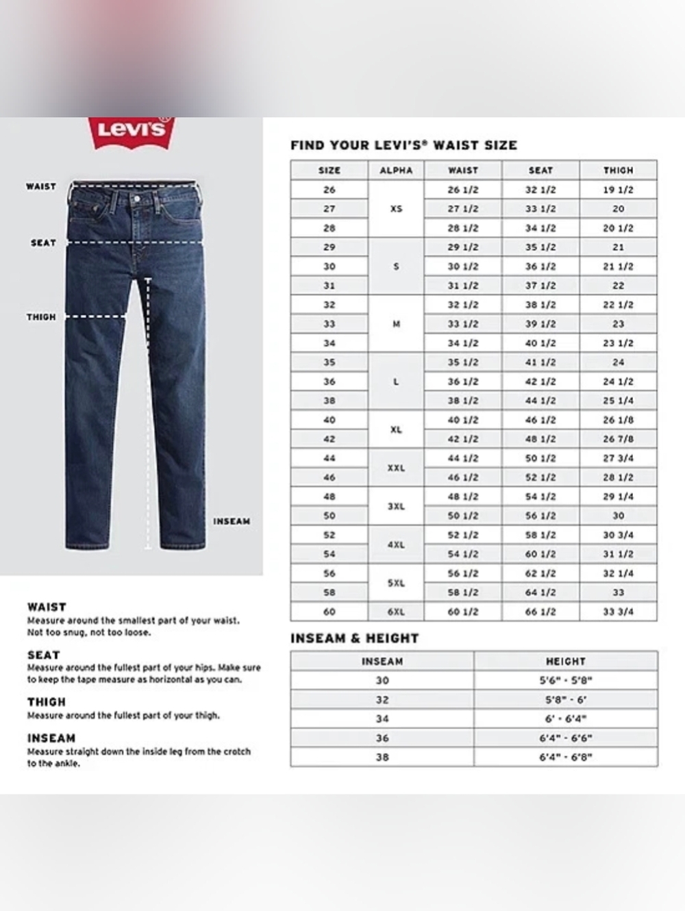 Levis 569 Jeans Mens 42x32 Loose Straight Denim Baggy - Picture 4 of 13